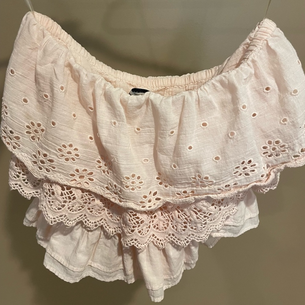 Lacy tube top